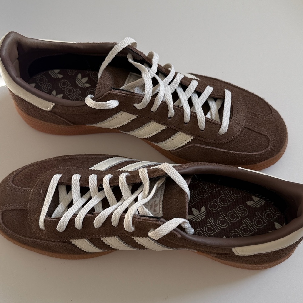 Adidas Spezial Brown Suede Sneakers, 8.5 women's, worn once!